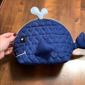 Betsy Johnson whale makeup bag